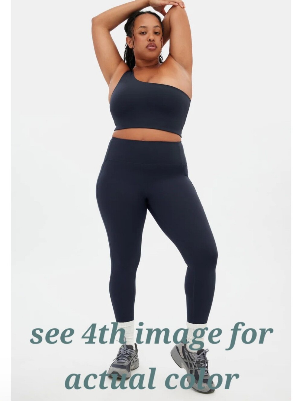 girlfriend collective Deep Turquoise Compressive Pocket High-Rise Leggings